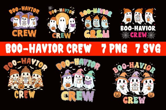 Boo-Havior Crew Halloween Ghost Bundle