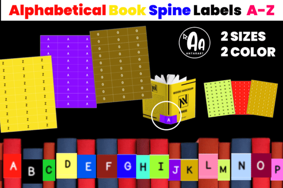 Classroom Library Book Spine Labels Graphics