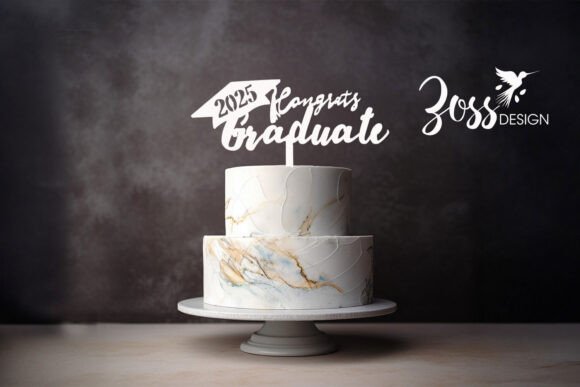 Congrats Graduate Cake Topper SVG