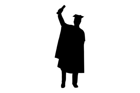 Graduation Silhouette Illustration Art