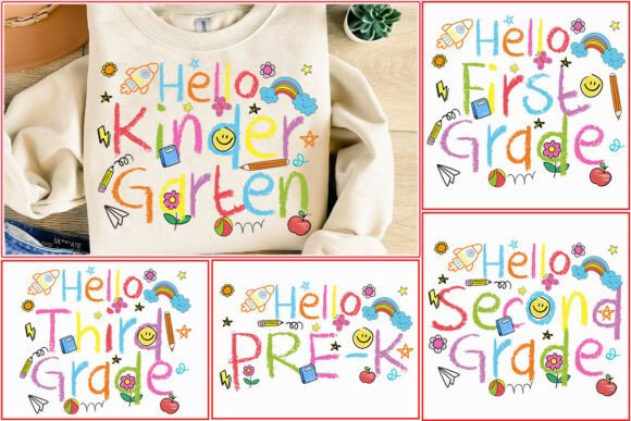 Hello School PNG Bundle, Senior 2026 Graphics