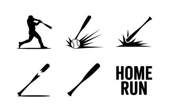 Homerun Baseball T-shirt Design EPS