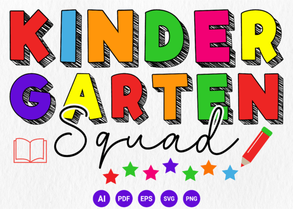 Kindergarten Squad PNG, Teacher PNG Graphics