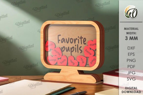 Personalized Teacher Token Jar Laser