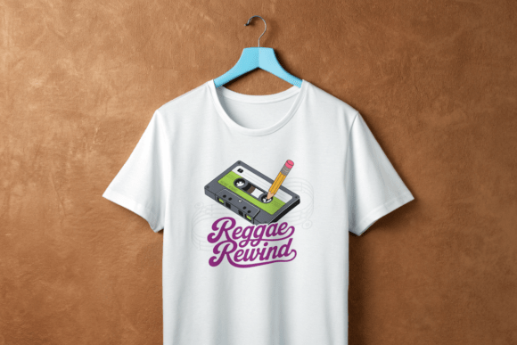 Reggae Rewind Retro Cassette Graphics for T-Shirt Designs
