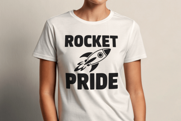 Rocket Pride Mascot PNG for Graphics and T-Shirt Designs