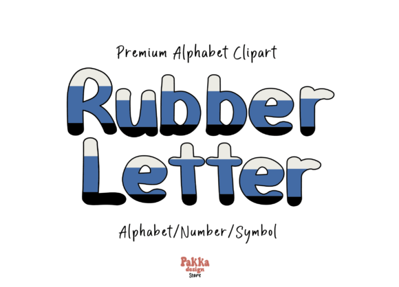 Rubber Alphabet Doodle Letters