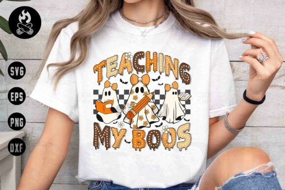 Teaching My Boos Halloween Svg: Graphics for T-Shirt Designs